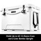 Serenelife Portable Cooler Box - Holds Up to 63 Cans, Keeps Ice Up to 5 Days, Heavy-Duty 75-Quart (White) SLCB75 - alternate 1
